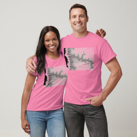 T-shirt de la ligne de faille en argent (Unisexe)