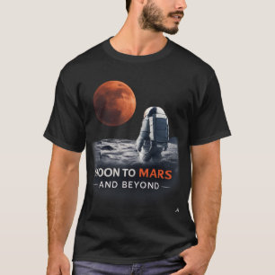T-shirt De la Lune à Mars et au-delà