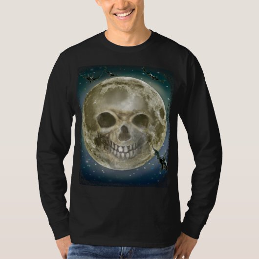 T-shirt de la lune de crâne (Devant)
