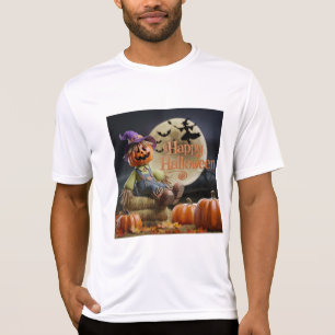 T-shirt de la lune d'Halloween masculine - Parfait