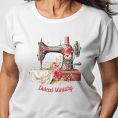 T-shirt de la machine à coudre vintage