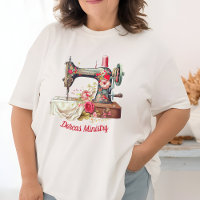 T-shirt de la machine à coudre vintage