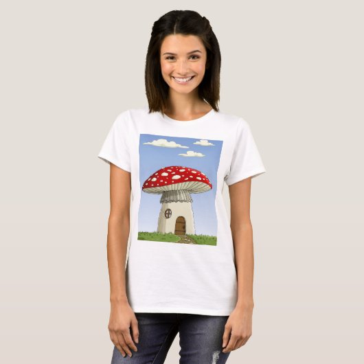 T-shirt de la maison de champignons (Devant entier)