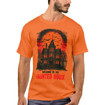 T-shirt de la Maison Halloween Éffrayant Vintage