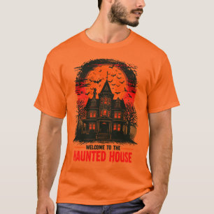 T-shirt de la Maison Halloween Éffrayant Vintage