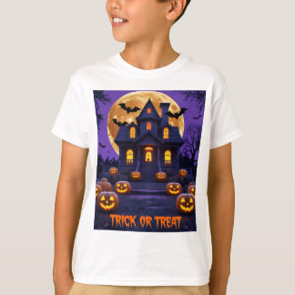 T-shirt de la maison hantée Halloween | Citrouille