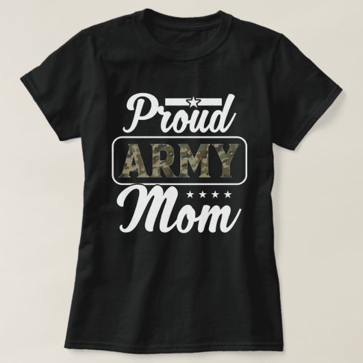 T-shirt de la maman de l'Armée Fière Ladie (Design devant)