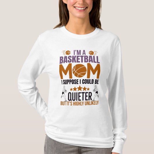 T-shirt de la maman du basket (Devant)