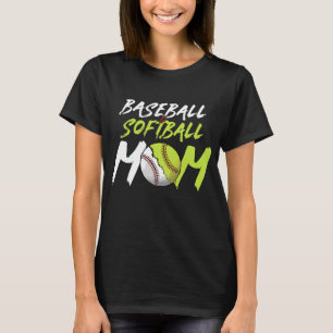 T-shirt de la maman du softball de baseball