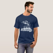 T-shirt de la marine de pêche (Devant entier)