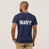 T-shirt de la marine masculine (Dos entier)