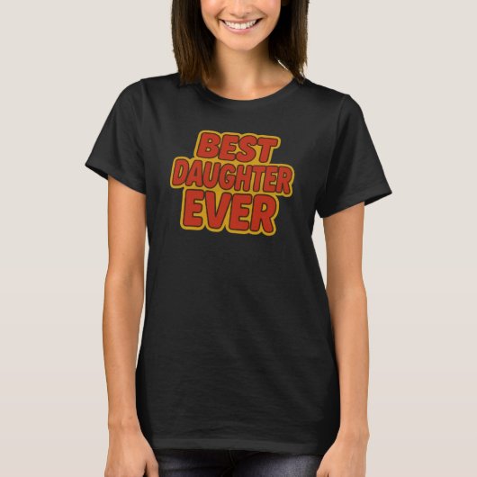 T-shirt de la meilleure fille (Devant)