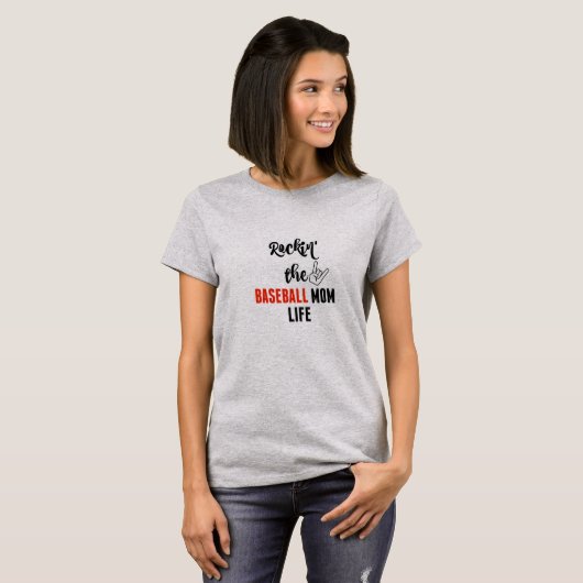 T-SHIRT DE LA MÈRE DE BASEBALL (Devant entier)