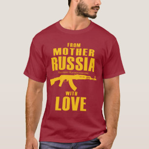 T-shirt De la mère Russie avec la chemise de l'amour AK