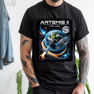 T-shirt de la mission lunaire Artemis II NASA Cosm