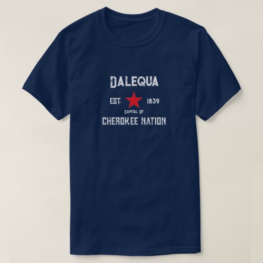 T-shirt de la nation Cherokee de Dalequa (Design devant)