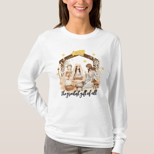 T-shirt de la Nativité de Noël de Jésus (Devant)