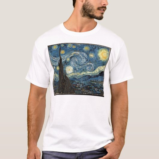 T-shirt de la nuit de Vangogh Starry (Devant)