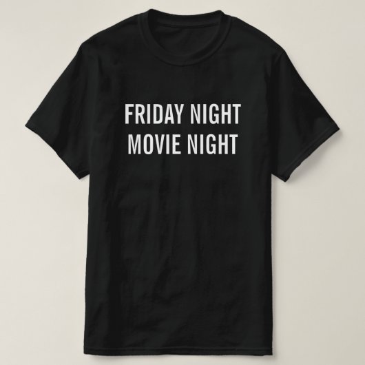 T-shirt de la nuit du vendredi soir (Design devant)