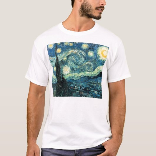 T-shirt de la nuit étoilée de Vincent van Gogh (Devant)