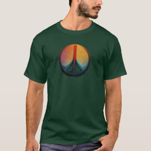 T-shirt de la paix éclairé