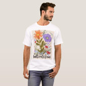 T-shirt de la Paix Florale (Devant entier)