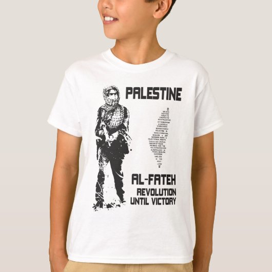 T-shirt de la Palestine - affiche de Fateh (Devant)