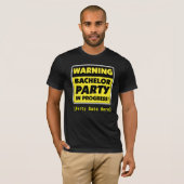 T-shirt de la partie Bachelor (Devant entier)