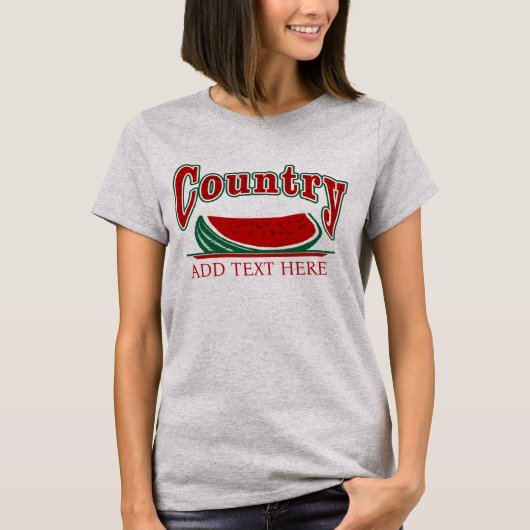 T-shirt de la pastèque du pays (Devant)