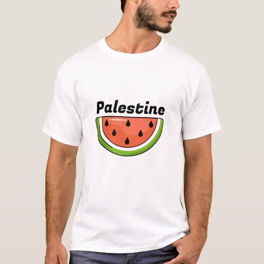 T-shirt de la pastèque palestinienne (Devant)