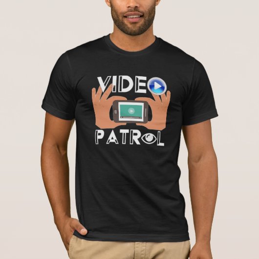 T-shirt de la patrouille vidéo (Devant)