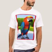 T-shirt de la perroquet macaw (Devant)