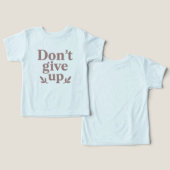 T-shirt de la persévérance de la gliterie (Design Recto & Verso)