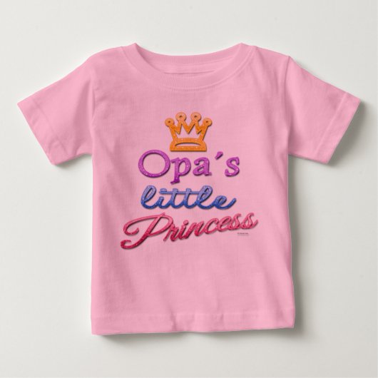 T-Shirt de la petite princesse de Opa (Devant)