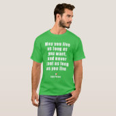 T-shirt de la phrase 17 irlandaise (Devant entier)