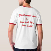T-shirt de la pièce (Dos entier)