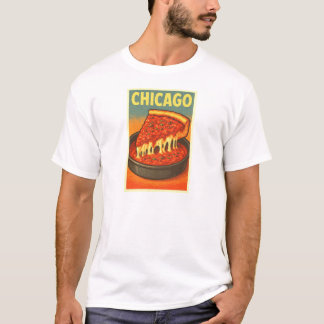 T-shirt de la pizza Deep Dish à Chicago