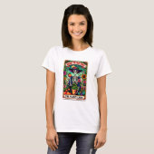 T-shirt de la Plante Lady Funny Tarot Card (Devant entier)
