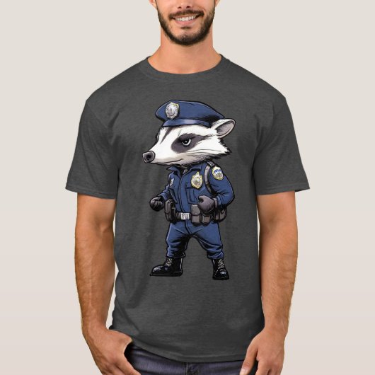 T-shirt de la police Badger (Devant)