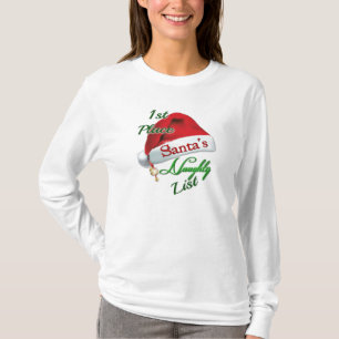 T-shirt de la première place Père Noël la liste de