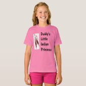 T-shirt de la princesse indienne de papa (Devant entier)