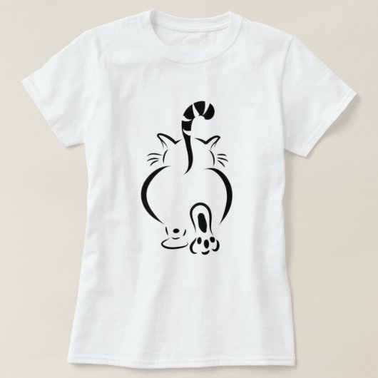 T-Shirt de la promenade des chats (Design devant)