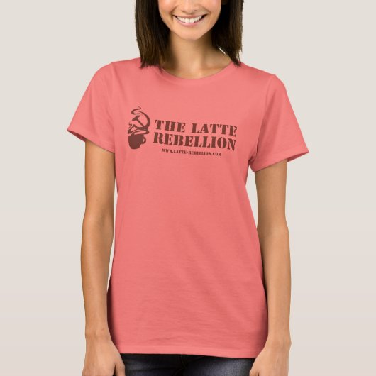 T-shirt de la rébellion latte féminine (Devant)