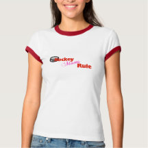 T-shirt de la règle des mamans de hockey