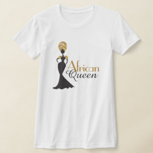 T-shirt de la reine africaine pour les femmes