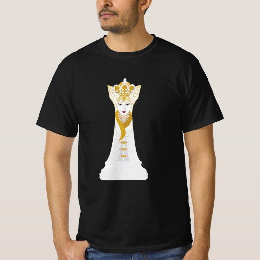 T-shirt de la reine blanche (Devant)