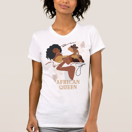 T-shirt de la reine d'Afrique (Devant)