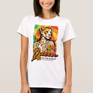 T-shirt de la reine de la jungle lionne