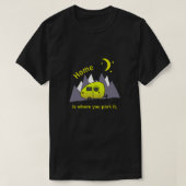 T-shirt de la remorque de camping-car jaune (Design devant)