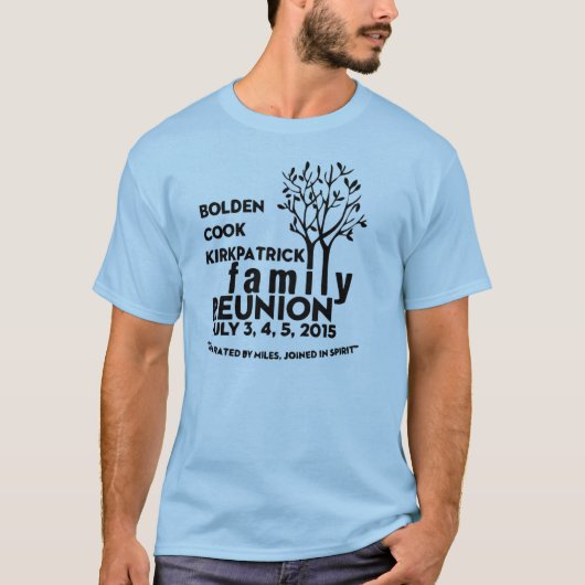 T-shirt de la Réunion de famille (Devant)